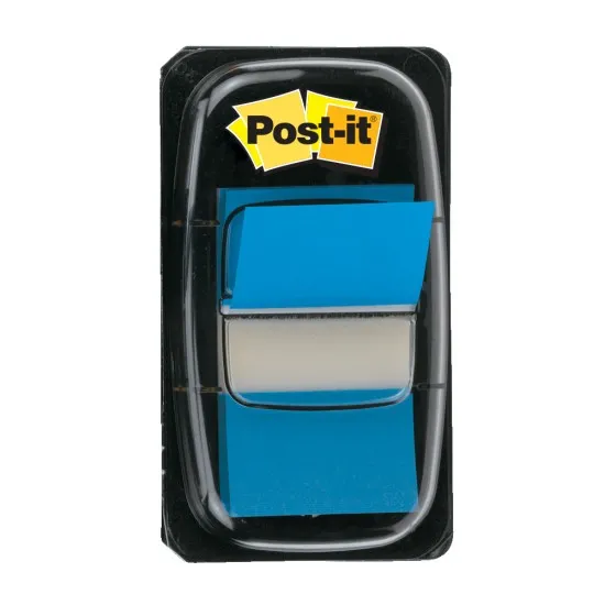 Index Post-it® Clasic, 25.4 x 43.2 mm, albastru Index Post-it® Clasic, 25.4 x 43.2 mm, albastru