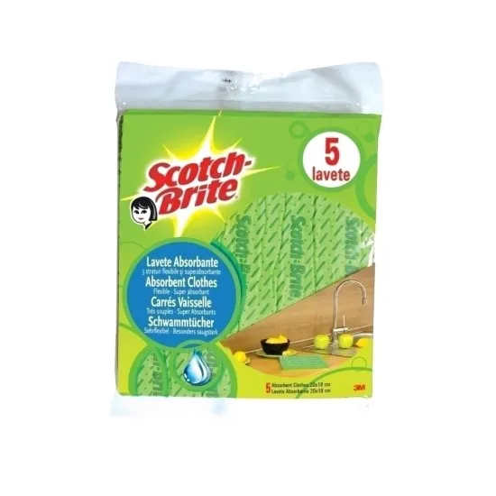 Lavete absorbante Scotch-Brite, 5 bucati/set Lavete absorbante Scotch-Brite, 5 bucati/set