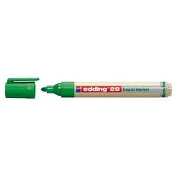 Marker pentru tabla Edding 28, ecologic, varf rotund, 1.5-3 mm, verde Marker pentru tabla Edding 28, ecologic, varf rotund, 1.5-3 mm, verde