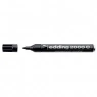 Marker permanent Edding 2000C, corp metalic, varf rotund, 1.5-3 mm, negru Marker permanent Edding 2000C, corp metalic, varf rotund, 1.5-3 mm, negru