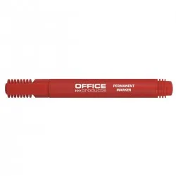 Marker permanent, Office Products, varf rotund, 1-3 mm, rosu