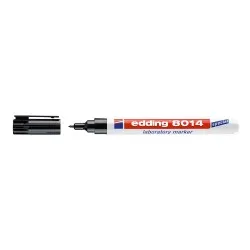 Marker Edding 8014 pentru laborator, varf 1 mm, negru
