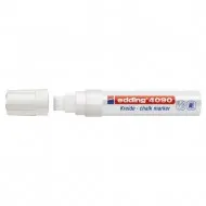 Marker pentru sticla Edding 4090, creta lichida pe baza de apa, varf retezat, 4-15 mm, alb Marker pentru sticla Edding 4090, creta lichida pe baza de apa, varf retezat, 4-15 mm, alb