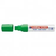 Marker pentru sticla Edding 4090, creta lichida pe baza de apa, varf retezat, 4-15 mm, verde Marker pentru sticla Edding 4090, creta lichida pe baza de apa, varf retezat, 4-15 mm, verde