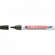 Marker permanent Edding 8300 Industrial, corp metalic, varf rotund, 1.5-3 mm, negru Marker permanent Edding 8300 Industrial, corp metalic, varf rotund, 1.5-3 mm, negru