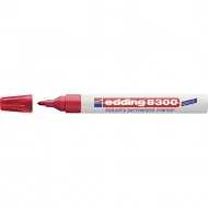 Marker permanent Edding 8300 Industrial, corp metalic, varf rotund, 1.5-3 mm, rosu Marker permanent Edding 8300 Industrial, corp metalic, varf rotund, 1.5-3 mm, rosu