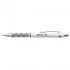 Pix cu mecanism, Rotring, Tikky III, 0.8 mm, alb, mina albastra