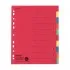 Separatoare carton 240x297 index color 230g 10 bucati/set, A4, rezistente