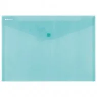 Mapa documente, Donau, A4, inchidere cu capsa, plastic, verde transparent