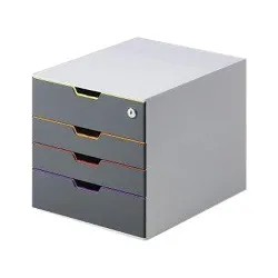 Organizator  documente, Durable Varicolor, cu 4 sertare