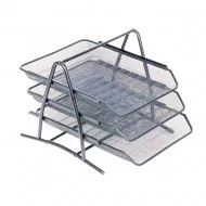 Set 3 tavite pentru documente Mesh Memoris-Precious, metal, argintiu Set 3 tavite pentru documente Mesh Memoris-Precious, metal, argintiu