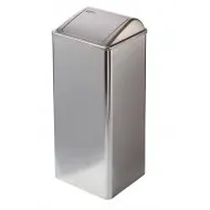Cos de interior de 80L, cu capac batant, din inox cu finisaj satinat, Mediclinics