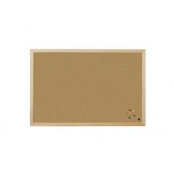 Panou plută cu ramă din lemn 40x30 cm