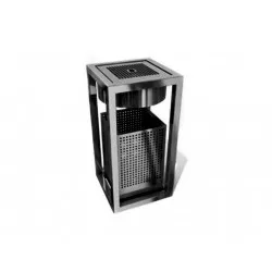 KUOKIO C, Cos scrumiera, cu design modern, metalic, de exterior, Negru KUOKIO C, Cos scrumiera, cu design modern, metalic, de exterior, Negru