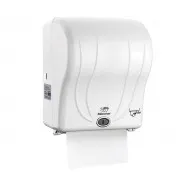 Dispenser electric pentru rola prosop hartie, 21 cm, Alb