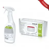 Pachet dezinfectie aparatura medicala, detergent dezinfectant si servetele dezinfectante Ecolab Pachet dezinfectie aparatura medicala, detergent dezinfectant si servetele dezinfectante Ecolab