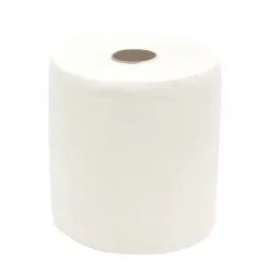 Prosop cu derulare centrala 2 pliuri 100 m, portionata, alb, celuloza 100%, AQAS