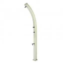 Dus solar aluminiu pentru exterior cu cap de dus si robinet cu buton cu autoînchidere, Idral Dus solar aluminiu pentru exterior cu cap de dus si robinet cu buton cu autoînchidere, Idral