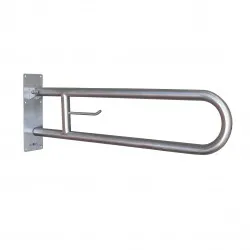 Bara de sprijin rabatabila, 800 mm, otel inoxidabil satinat, Nofer Bara de sprijin rabatabila, 800 mm, otel inoxidabil satinat, Nofer