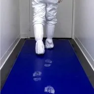 Covoras antibacterian tratat cu proprietăți dezinfectante Sticky Mat, Albastru, 45 x 115 cm