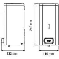 Dozator din otel inoxidabil, pentru sapun spuma, 1.5L, Mediclinics