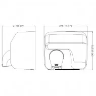 Uscator de maini actionare cu senzor, SANIFLOW Mediclinics, alb Uscator de maini actionare cu senzor, SANIFLOW Mediclinics, alb