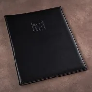 Mapa meniu A4+, Softleather, piele PU interior/exterior, lavabila, negru